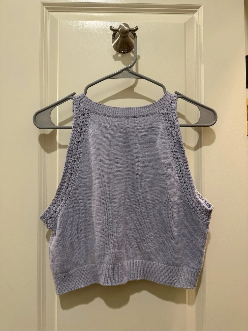 Madewell Lavender Knit Cropped Tank - Picture 3 of 8